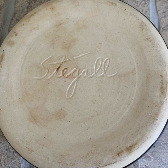 Stegall Pottery Candle Holder SIGNED - Picture 8 of 8